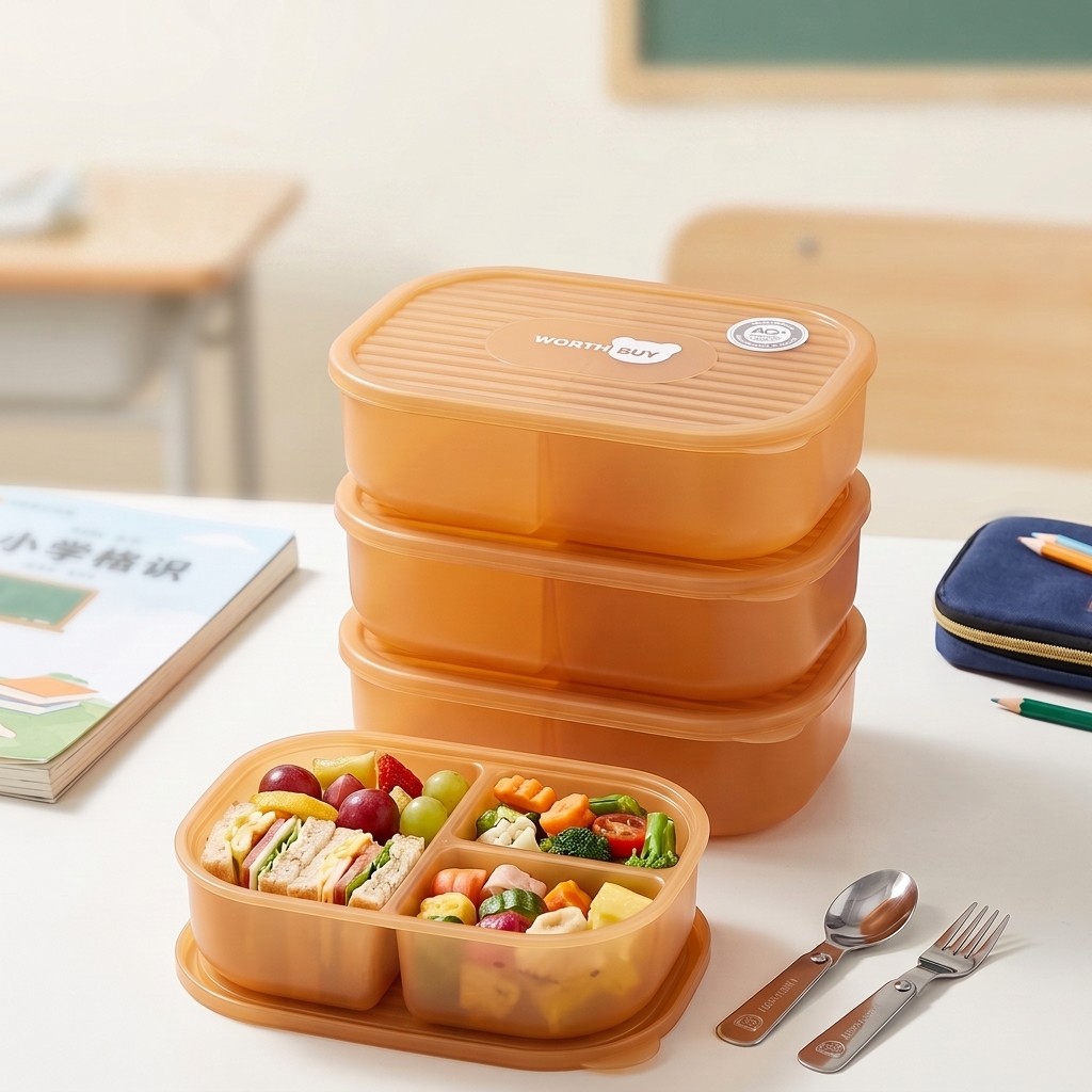 Meal Prep Kinder - Japon Plastik Bento Kutusu Çocuk Yetişkin