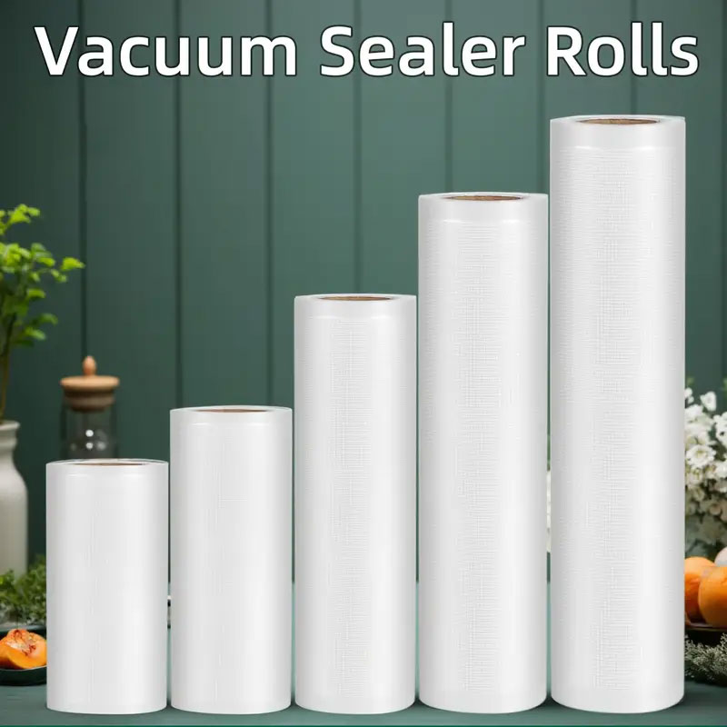 Meal Prep Vacuum Seal Containers - 500CM Vakumlu Kapatma Poşetleri Rulosu Kaymaz