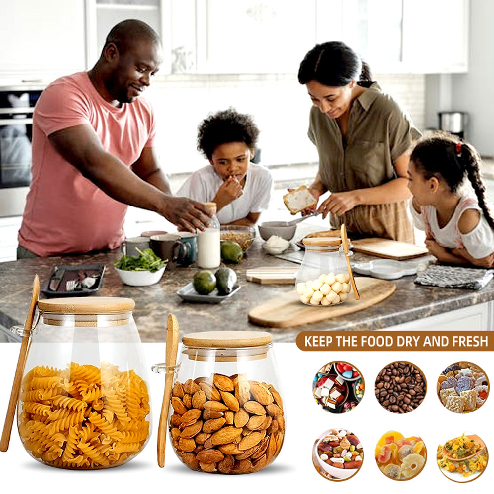 34oz mühürlü cam kavanoz kaşık - Meal Prep Glass Containers With Lids incelemesi ve fiyatı