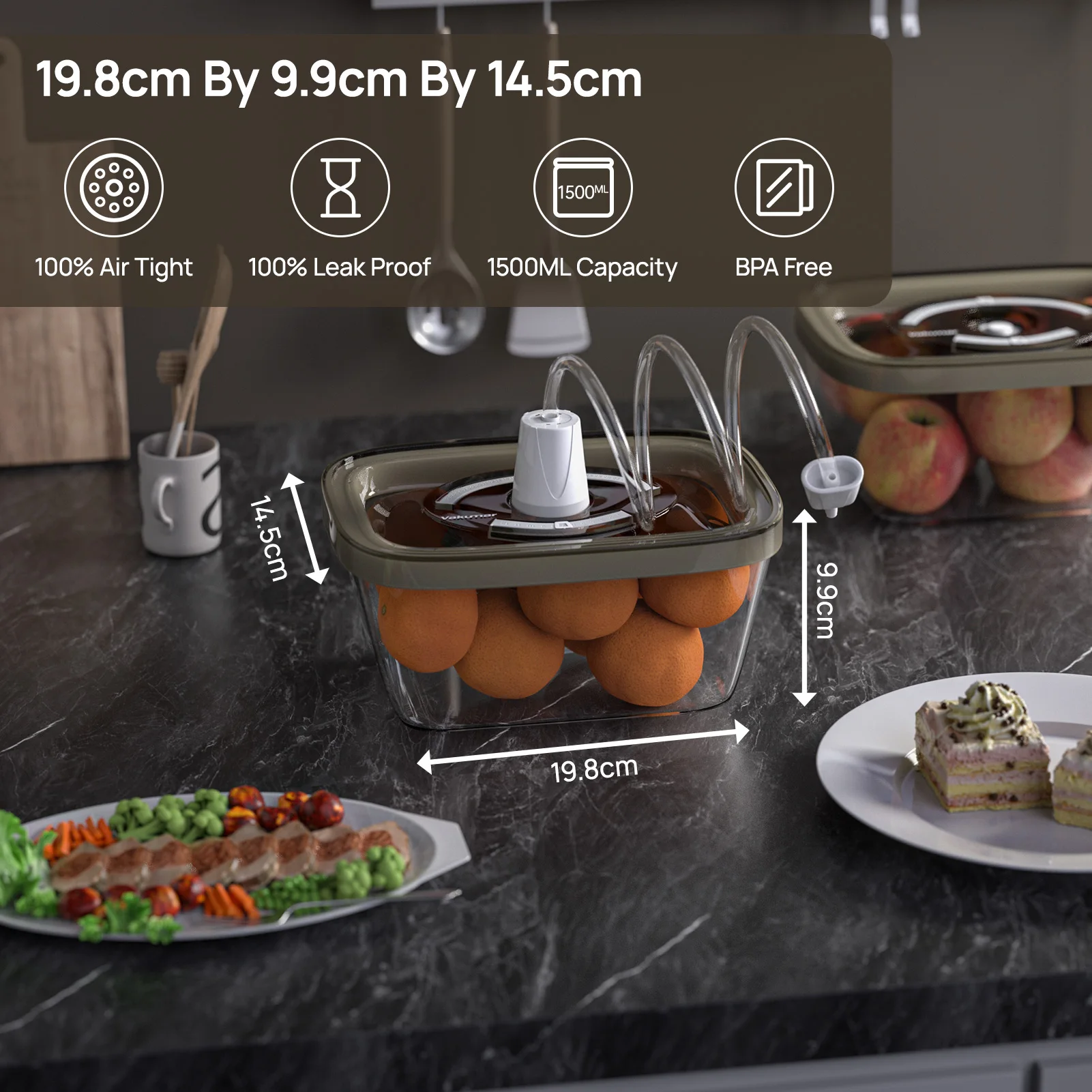 Vakumar 2 adet cam gıda saklam - Meal Prep Glass Containers With Lids incelemesi ve fiyatı