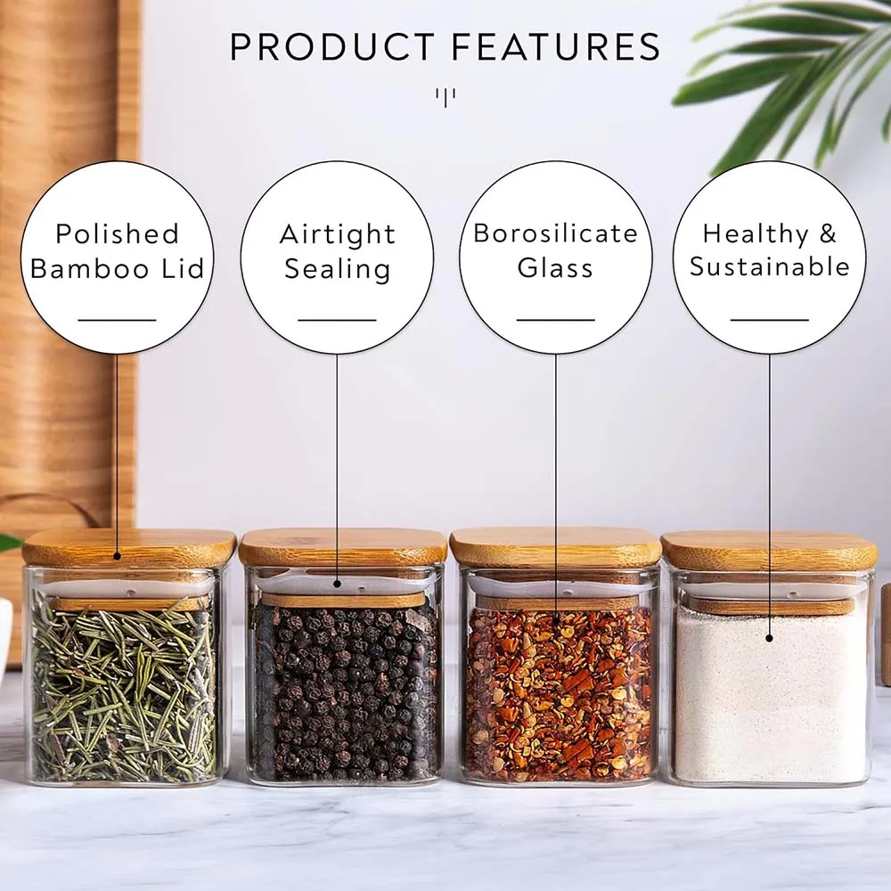 Bambu Kapaklı/Etiket Etiketli  - Meal Prep Glass Containers With Lids incelemesi ve fiyatı