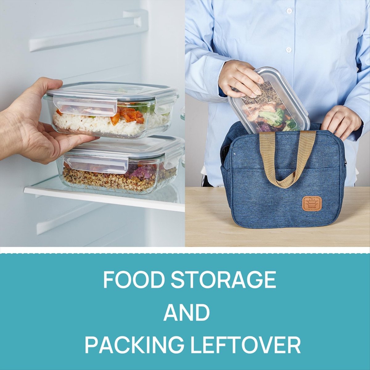 (ESTR) 5'li Paket 22oz Cam Sak - Meal Prep Glass Containers With Lids incelemesi ve fiyatı