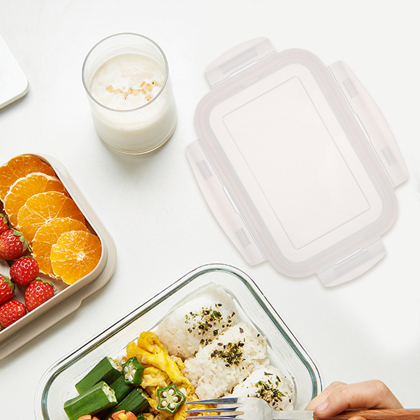 Hava Geçirmez Dikdörtgen Kapak - Meal Prep Glass Containers With Lids incelemesi ve fiyatı