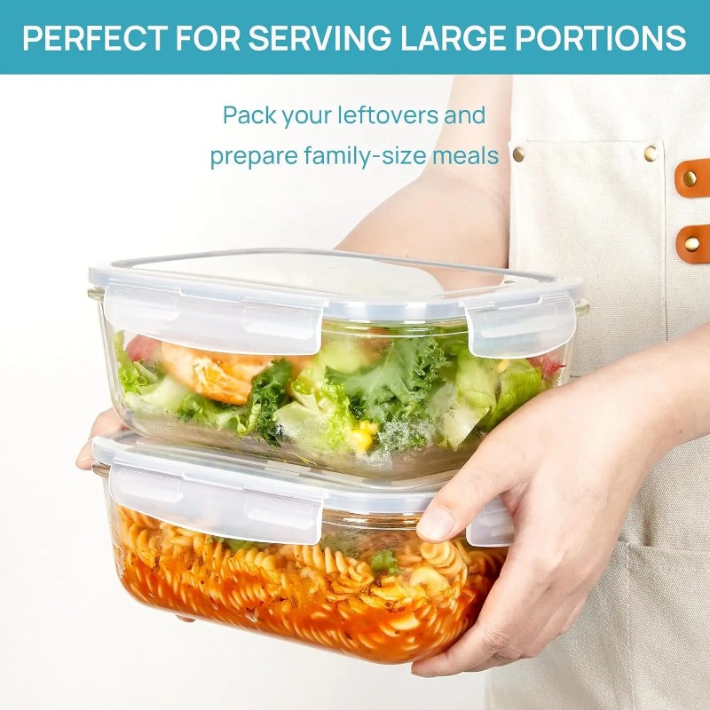 Cam Gıda Saklama Kabı Seti, Ha - Meal Prep Glass Containers With Lids incelemesi ve fiyatı