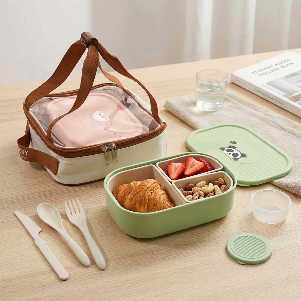 Çocuklar İçin Kapaklı Bento Öğ - Meal Prep Kinder incelemesi ve fiyatı