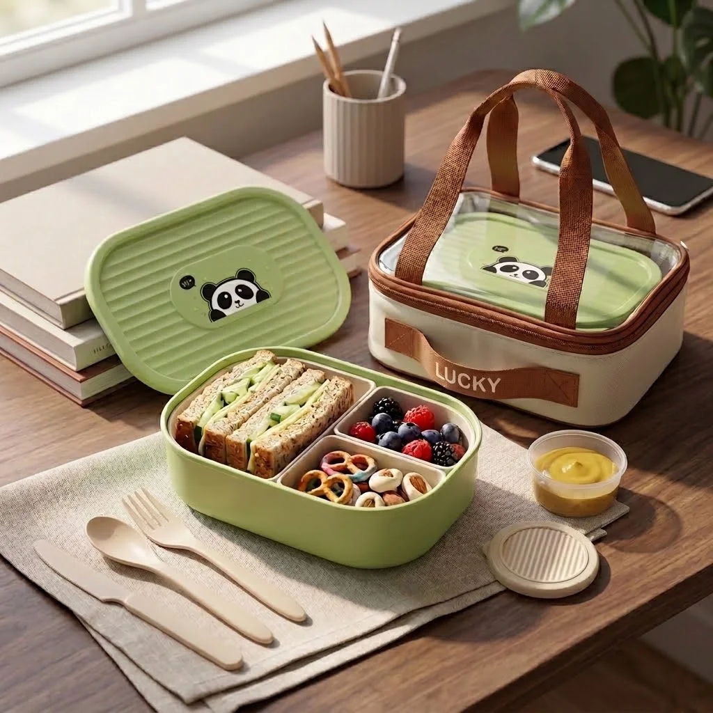 Çocuklar İçin Kapaklı Bento Öğ - Meal Prep Kinder incelemesi ve fiyatı