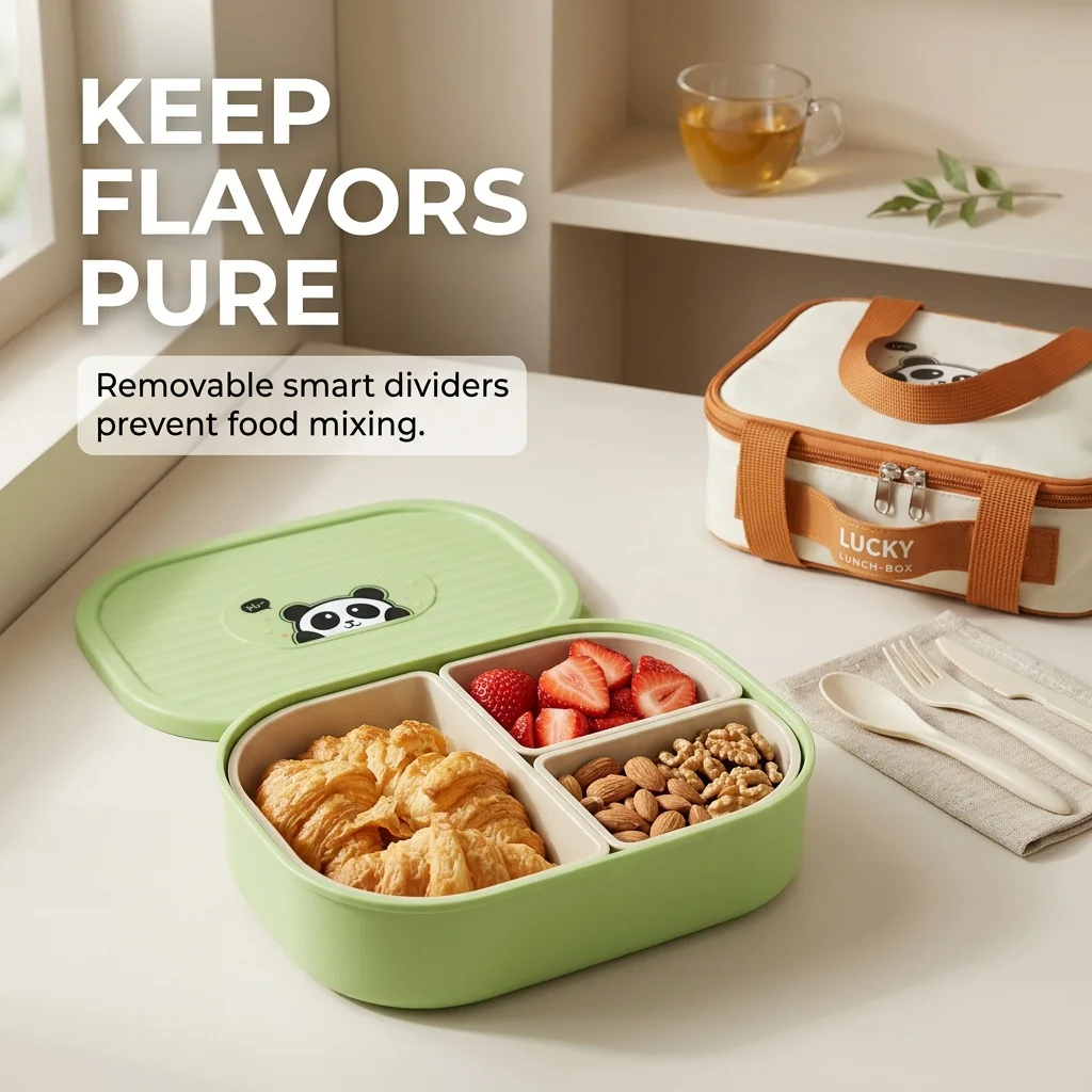 Çocuklar İçin Kapaklı Bento Öğ - Meal Prep Kinder incelemesi ve fiyatı