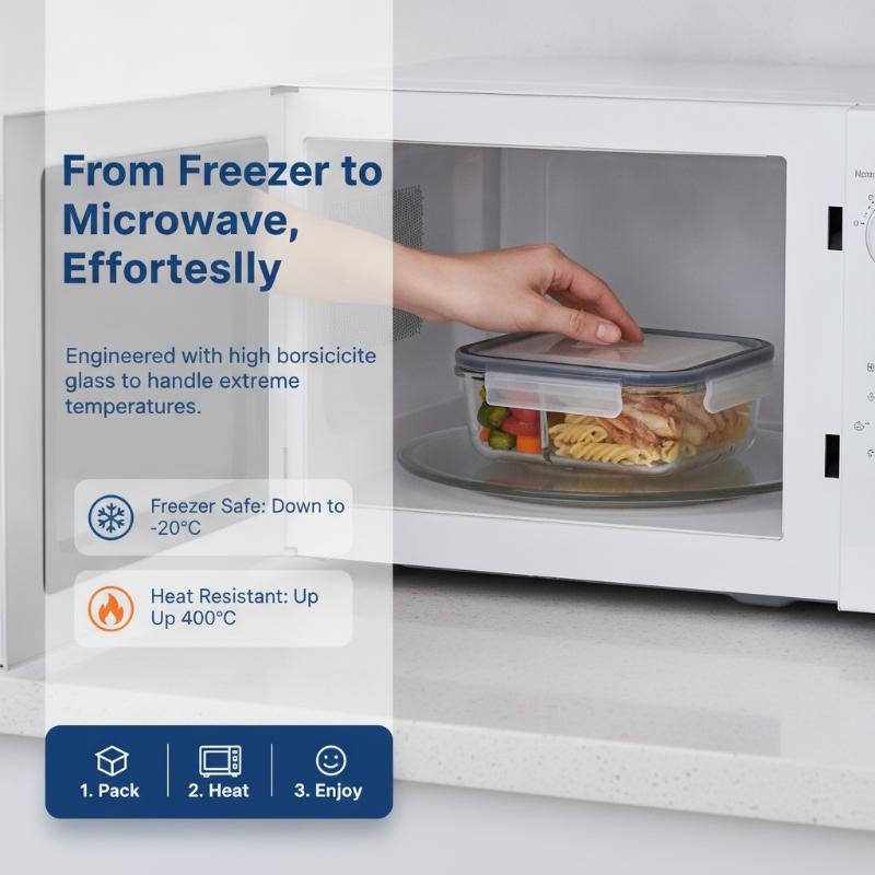 Hava Geçirmez, Sızdırmaz, Kapa - Meal Prep Glass Containers With Lids incelemesi ve fiyatı