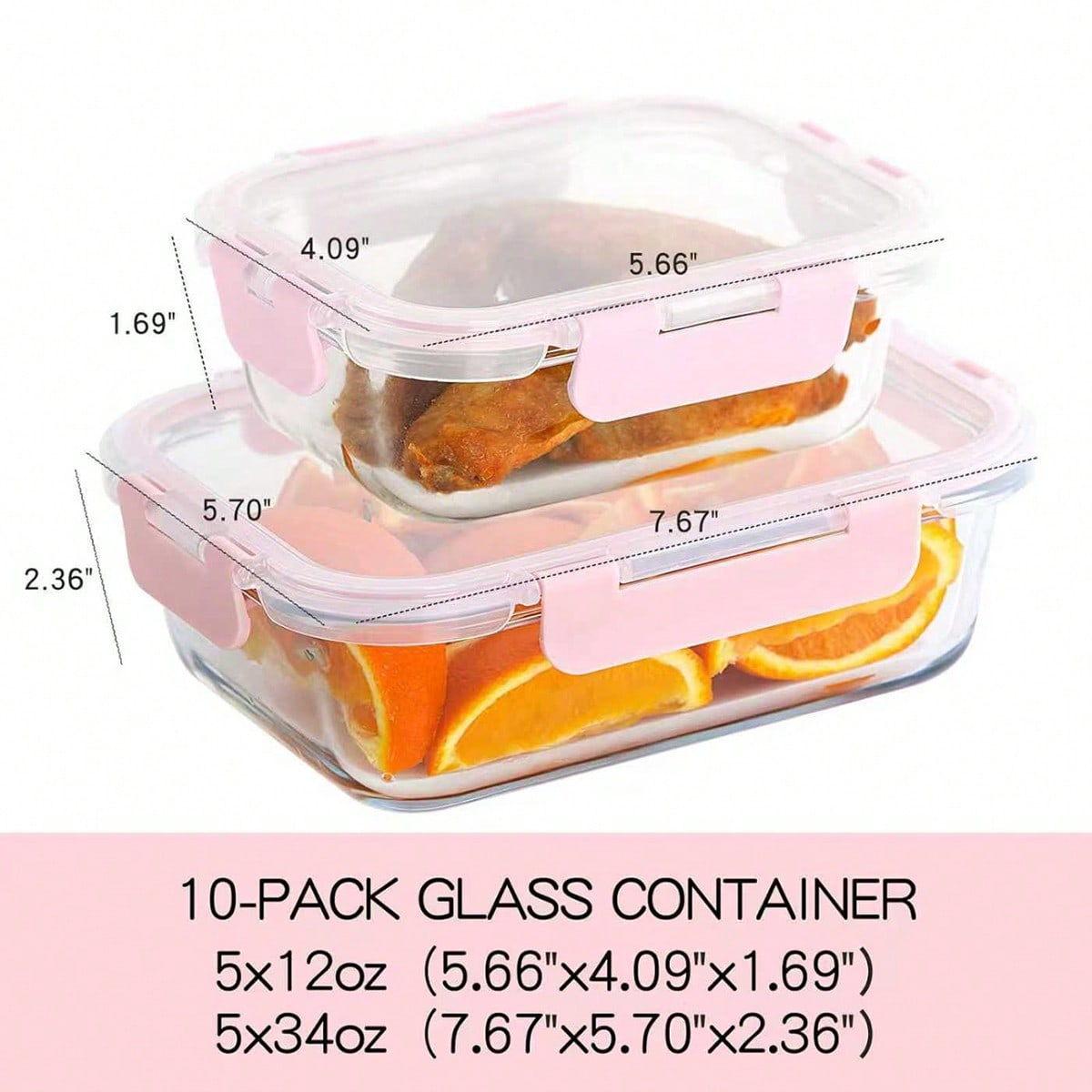 10'lu Paket Cam Yemek Hazırlık - Meal Prep Glass Containers With Lids incelemesi ve fiyatı