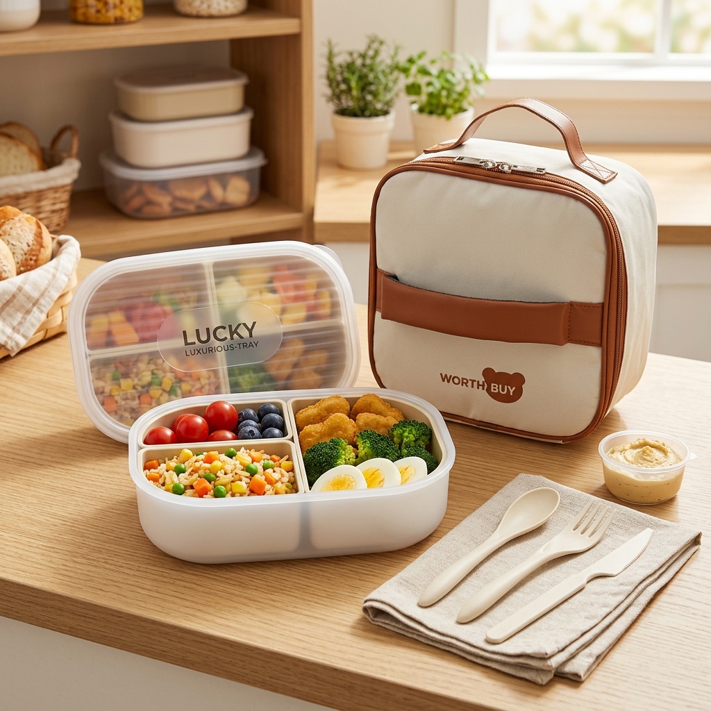 3 Bölmeli Plastik Bento Kutusu - Meal Prep Kinder incelemesi ve fiyatı