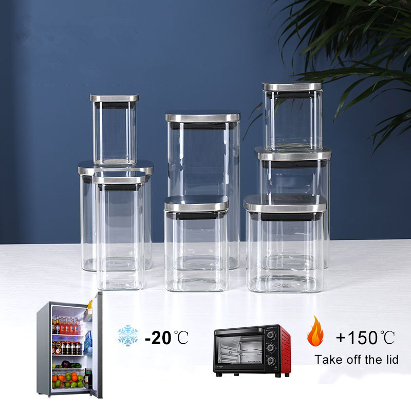 Kahve depolama için mühürlü ca - Meal Prep Glass Containers With Lids incelemesi ve fiyatı
