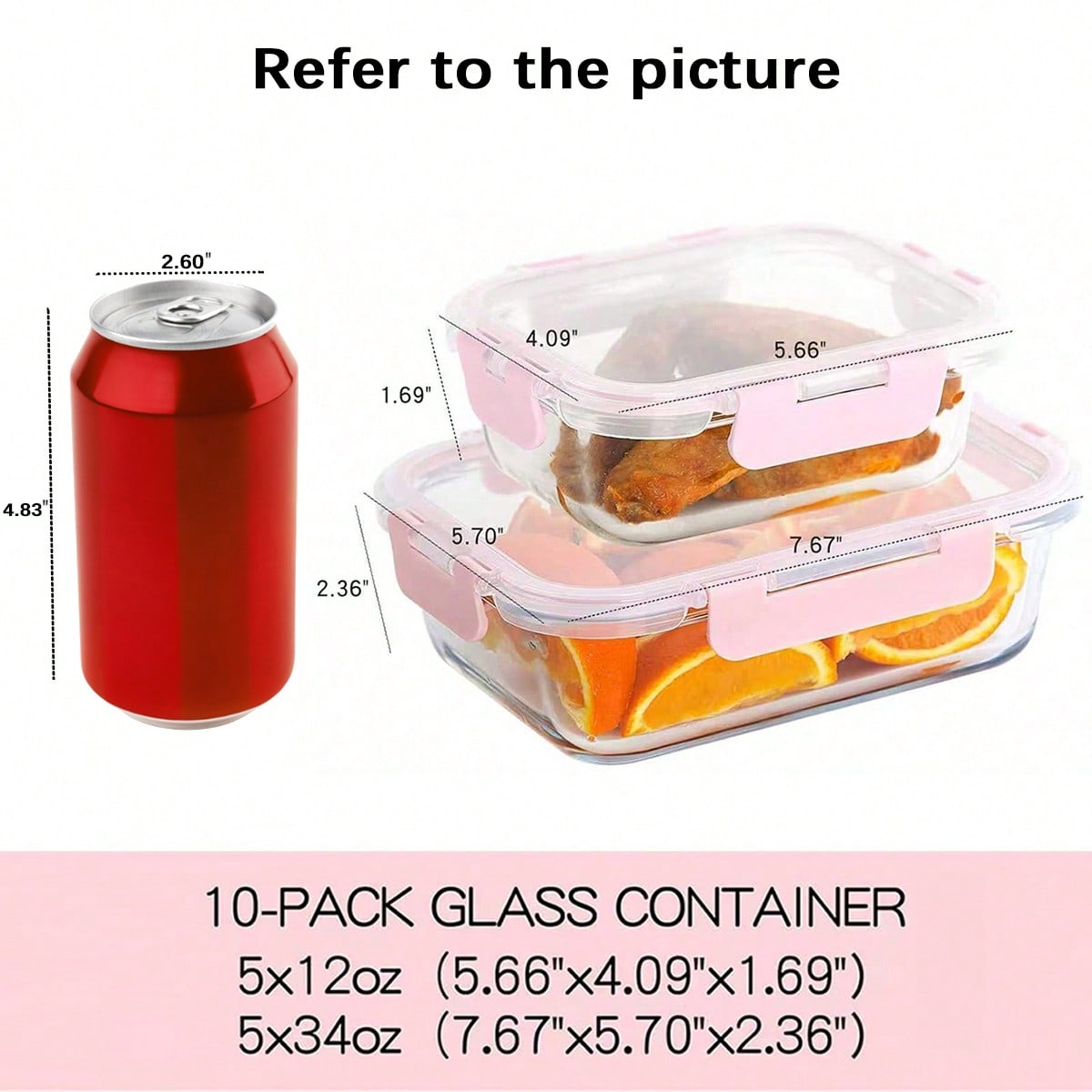 10'lu Paket Cam Yemek Hazırlık - Meal Prep Glass Containers With Lids incelemesi ve fiyatı